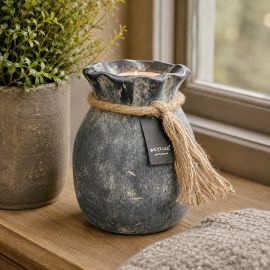 Teelichthalter mit Kordel Ancient Clay