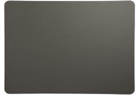 Tischset rough graphit Lederoptik