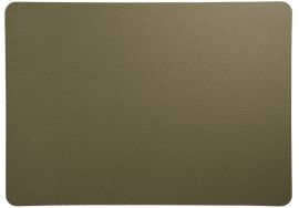 Tischset rough olive Lederoptik