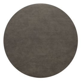 Tischset rund mushroom, vegan leather