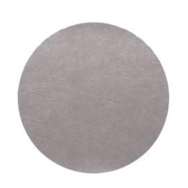 Tischset rund silver cloud, vegan leather