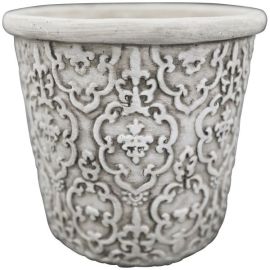 Topf Valo creme mit Verzierungen 