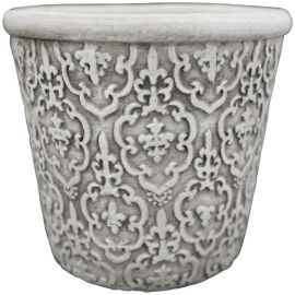 Topf Valo creme mit Verzierungen 