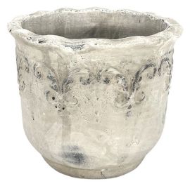 Topf Valo creme mit Verzierungen