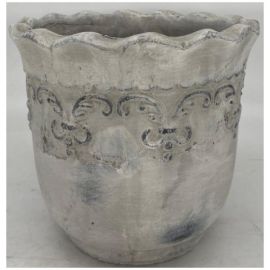 Topf Valo mit Verzierungen 