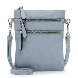 Umhängetasche Emma mit Reißverschluss crystal blue