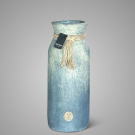 Vase Grandeur grau mit Seil