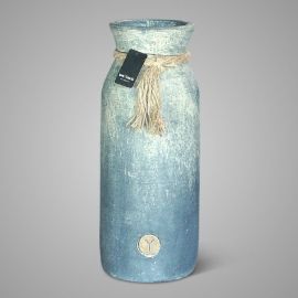 Vase Grandeur grau mit Seil