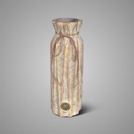 Vase Relief mit Lederband Jewel