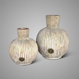 Vase mit Reliefmuster Jewel