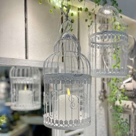 Vogelkäfig Teal weiß