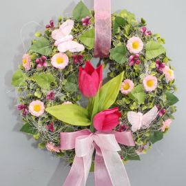 Wandkranz Tulpe mit Bellis