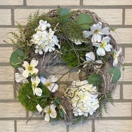 Wandkranz weiß/grün