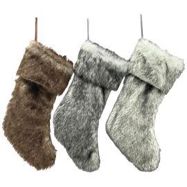 Weihnachtsstrumpf Cussin grau