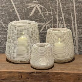 Windlicht Dazz creme 