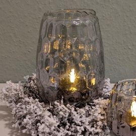 Windlicht Vitreous grau