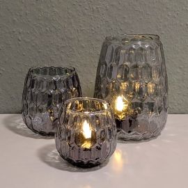 Windlicht Vitreous grau