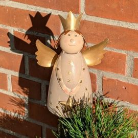 Zaunhocker Schutzengel cream/gold