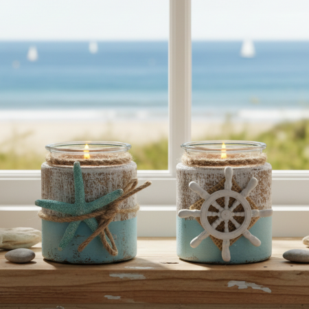 2er Set Windlichter 'Maritim'
