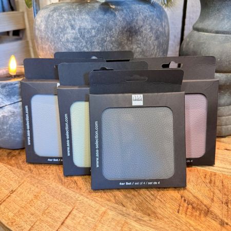 4er Set Untersetzer basalt