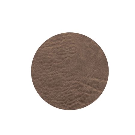 4er Set Untersetzer rund nougat, vegan leather