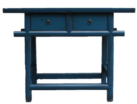 Asiatisches Sideboard blau