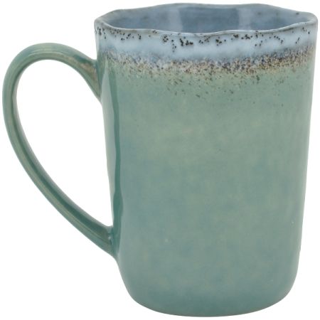 Becher WAN Stoneware grün-blau