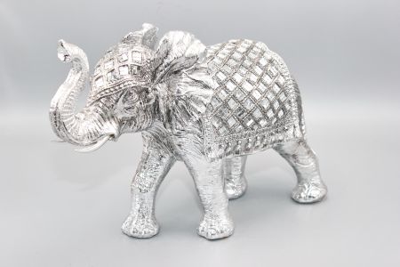 Dekoelefant Hilda silber