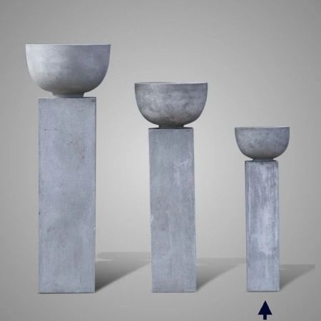 Dekosäule mit Pflanzschale grau ca. 102 cm nur Abholung möglich