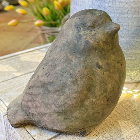 Dekovogel grün-braun