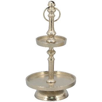 Etagere 2-stufig silber