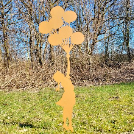 Gartenstecker Ballon-Mädchen