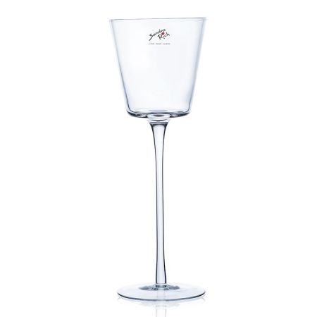 Glasvase auf Fuß CONI klar