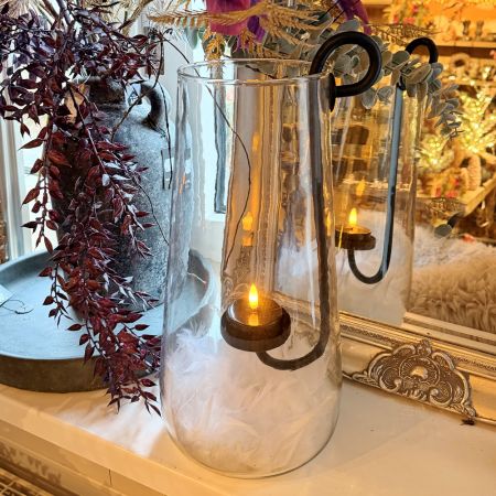 Glaswindlicht Verre inklusive Teelichthalter 