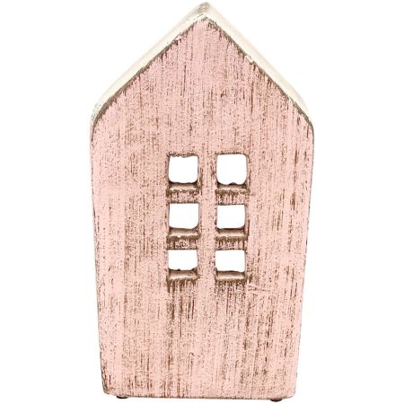 Hauswindlicht / Teelichthaus rosa
