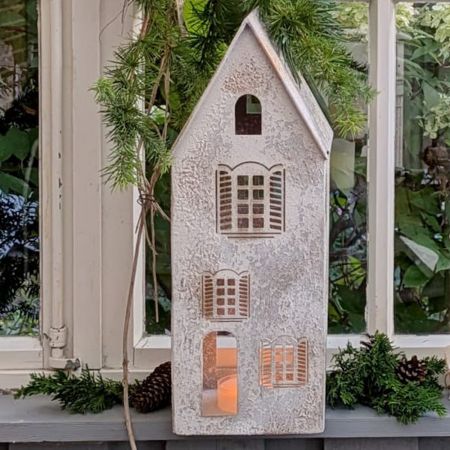 Hauswindlicht creme/gold 