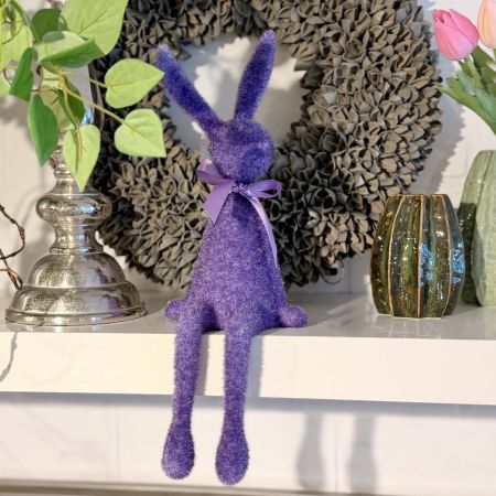 Kantenhocker Hase lila
