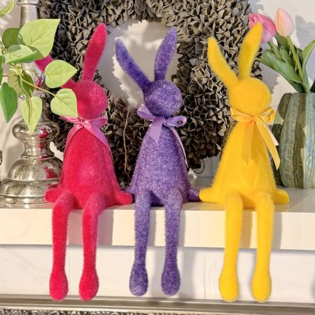 Kantenhocker Hase pink