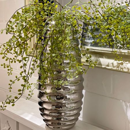 Keramikvase, Silber