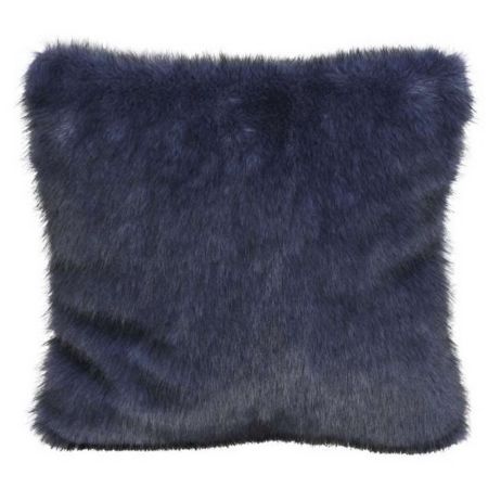 Kissen 'Plüsch' blau mit Füllung