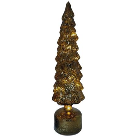 LED Baum PENO gold Glas drehbar - mit Timerfunktion
