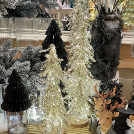 LED Draht-Bäumchen champanger mit 50 LED´s