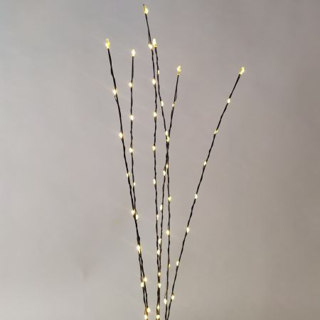 LED-Lichterbusch 60 LED´s schwarz