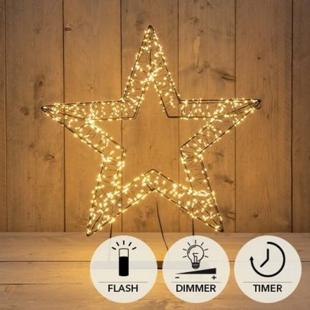 LED Stern mit 1200 LED´s classic warm auf Standfuß