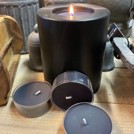 Maxi-schwarz/ Duft-Teelichter 6er Set 