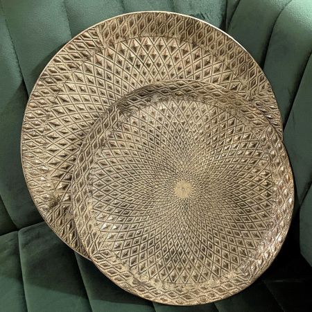 Metalltablett / Dekoteller 'Antik' 