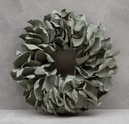 Palmblätter Kranz seagreen