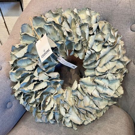Palmblüten Kranz seagreen