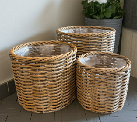 Pflanzkorb 'Cubi' rund 