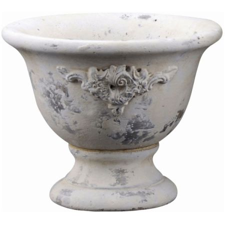 Pflanztopf Pokal Valo creme/weiß
